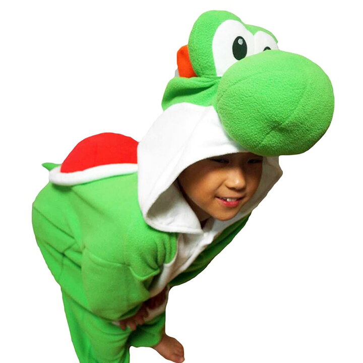 楽天市場 スーパーマリオ コスプレ 子供 変身 着ぐるみ コスチューム なりきり フリース ルイージ ヨッシー キャラクター 男の子 女の子 子供服 キッズ パジャマ ルームウェア 部屋着 110 130 秋冬 プレゼント 仮装 ハロウィン バンダイ Super Mario デイリー