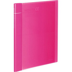 コクヨ(KOKUYO) ファイル クリヤーブック 追加式 ノビータα 表紙 A4 12ポケット×2冊付 ピンク ラ-NT24P