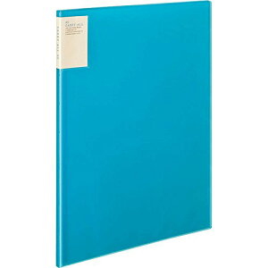 コクヨ ファイル クリアファイル キャリーオール 固定式 背ポケット B4 20ポケット 青 ラ-5824B