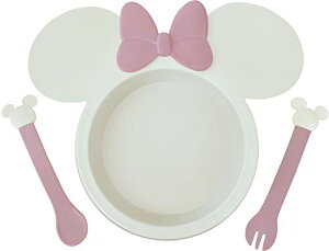 錦化成 ベビー食器 ミニーマウス アイコン小皿&スプーンフォークセット (P×BE)NR