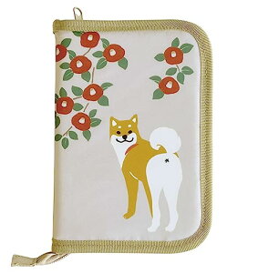 大西賢製販(Oonisikenseihan) Abeille おくすり手帳ケース 柴犬 椿 サイズ:約W13.5 D2 H19 AME-2205