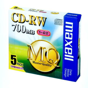 maxell f[^p CD-RW 700MB 4{Ή 5 5mmP[X CDRW80MQ.S1P5S
