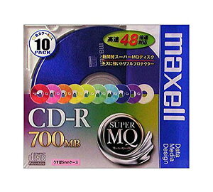 maxell f[^p CD-R 700MB 48{Ή J[~bNX 10 5mmP[X CDR700S.MIX1P10S