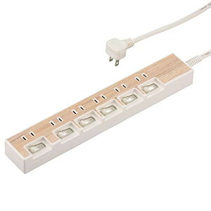�ߓd�^�b�v 6�� 1.5m �ؖڒ��z���C�g HS-TP615WD-W 00-5018 OHM �I�[���d�@