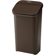 リス ゴミ箱 プッシュ ダストボックス 横型 ブラウン 19L ラテスタイル 20
