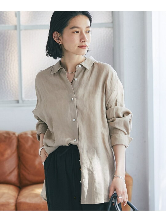 楽天市場】【SALE／55%OFF】【RIVE DROITE】リネンルーズシャツ PAL 