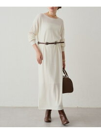 【SALE／74%OFF】【Loungedress】ウールカシミヤニットワンピース PAL GROUP OUTLET パル グループ アウトレット ワンピース・ドレス その他のワンピース・ドレス グレー ホワイト【RBA_E】【送料無料】[Rakuten Fashion]