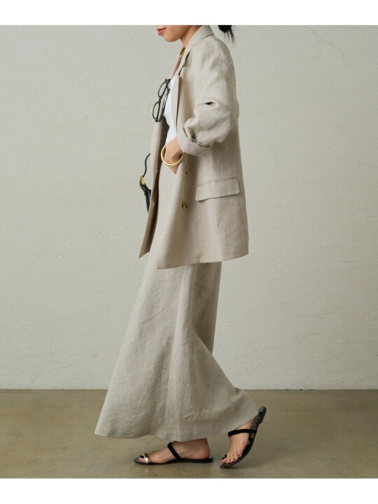 楽天市場】【SALE／65%OFF】【Loungedress】リネンダブルジャケット 