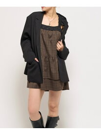 【SALE／77%OFF】【WHO'S WHO gallery】ティアードミニワンピ PAL GROUP OUTLET パル グループ アウトレット ワンピース・ドレス その他のワンピース・ドレス ブラウン ブラック【RBA_E】[Rakuten Fashion]