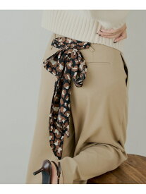 【SALE／77%OFF】【Chico】スカーフベルト付きダブルタックウールスラックス PAL GROUP OUTLET パル グループ アウトレット パンツ その他のパンツ ベージュ グレー ブラウン【RBA_E】[Rakuten Fashion]