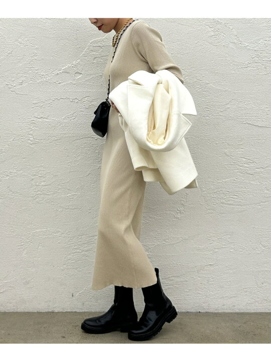 楽天市場】【SALE／60%OFF】【Loungedress】シンプルリブニット 