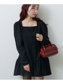 【Kastane】ドットツイードミニワンピース PAL GROUP OUTLET パル グループ アウトレット ワンピース・ドレス その他のワンピース・ドレス ブラック【送料無料】[Rakuten Fashion]