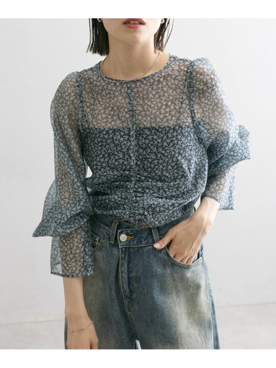 楽天市場】【SALE／62%OFF】【mystic】花柄シアーブラウス PAL GROUP 