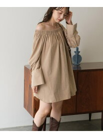 【SALE／89%OFF】【Kastane】ピーチギャザーチュニック PAL GROUP OUTLET パル グループ アウトレット ワンピース・ドレス チュニック ベージュ ブルー【RBA_E】[Rakuten Fashion]