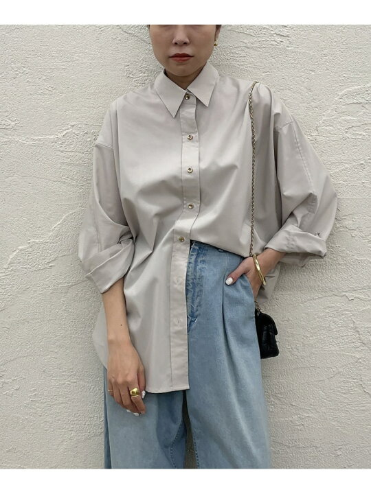 楽天市場】【SALE／55%OFF】【Loungedress】ライトサテンBIGシャツ PAL  