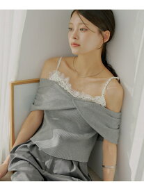 【SALE／94%OFF】【Chico】レイヤードオフショルニット PAL GROUP OUTLET パル グループ アウトレット トップス ニット グレー ホワイト ベージュ ブラック【RBA_E】[Rakuten Fashion]