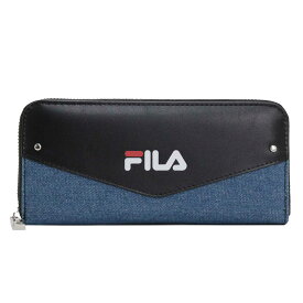 長財布 フィラ FILA デニムレター ラウンド財布 財布 ウォレット メンズ レディース 男女 男性 女性 通学 通勤 おしゃれ FIS-0631 【NKP】