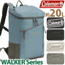 Coleman コールマン リュック 【 認定販売店 】 ウォーカー スクエア バックパック 20L 2025 春夏 新作 正規品 リュックサック スクエア型 バッグ 軽量 メンズ レディース 通勤 通学 中学生 高校生 PC収納 A4 B4 学生 黒 WALKER SQUARE BACKPACK 20