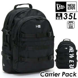 NEW ERA ニューエラ リュック 正規品 リュックサック デイパック バックパック メンズ レディース 男女兼用 35L スケボーリュック デカリュック 大容量 A4 タブレットPC収納 通勤 通学 丈夫 クリエイター ノートPC 旅行 レジャー キャリアパック Carrier Pack