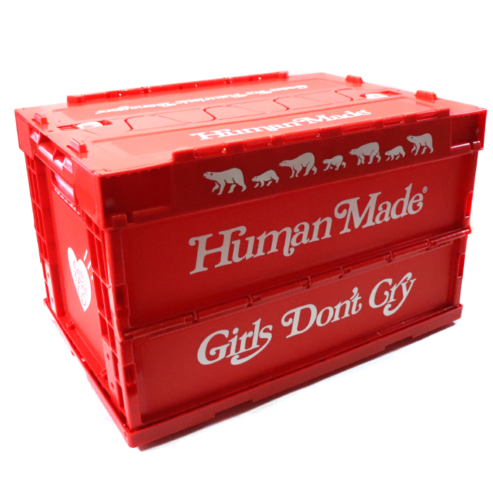 HUMAN MADE × Girls Don't Cry /ヒューマンメイド ガールズ ドント クライCONTAINER 50L RED /  コンテナRED / レッド 赤Girls Dont Cry VERDY 2019SS 国内正規品 新古品【中古】 | PALM　NUT
