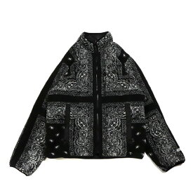 Supreme / シュプリームReversible Bandana Fleece Jacket / リバーシブル バンダナ フリース ジャケットBlack / ブラック 黒2019AW 正規品 新古品【中古】