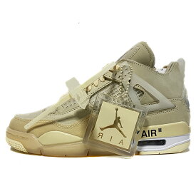 2020 NIKE x Off-White / ナイキ オフホワイトAIR JORDAN 4 Sail Womens /エアジョーダン 4 セイル【CV9388-100】ホワイト/セイル AJ4 新古品【中古】