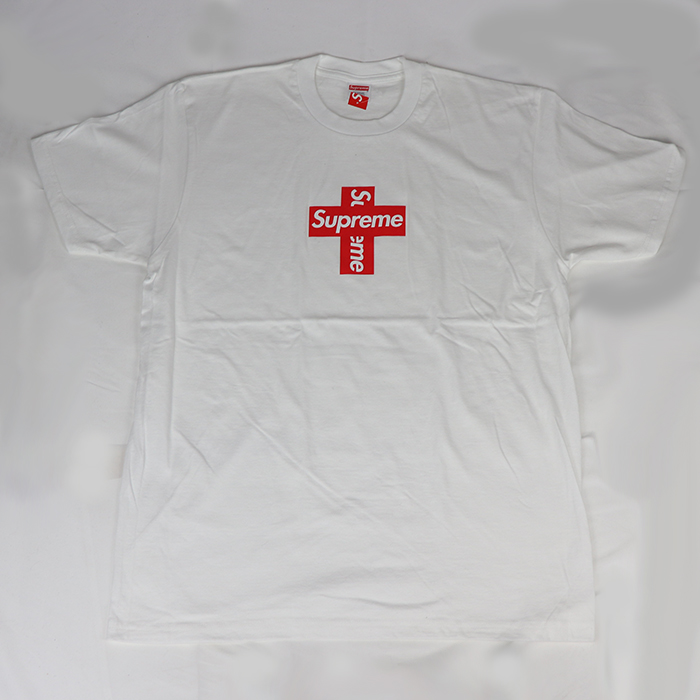 Supreme シュプリームCross Box Logo Tee /クロス ボックスロゴ TシャツWhite ホワイト 白2020FW  国内正規品 新古品【中古】 PALM NUT