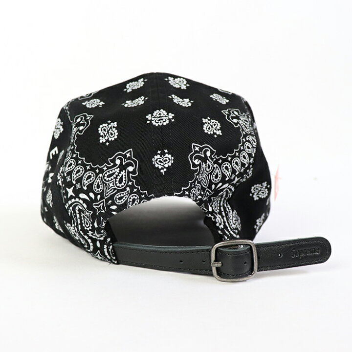 楽天市場】Supreme Bandana Camp Cap Black / シュプリーム バンダナ 