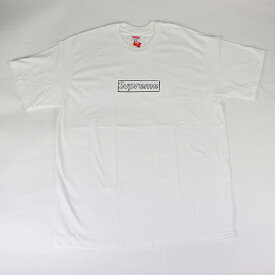 2021SS Supreme / シュプリームKAWS Chalk Logo Tee White / カウズ チョーク ロゴ Tシャツ ホワイト 白2021SS 正規品 新古品【中古】