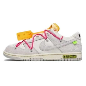 Off-White × Nike / オフホワイト ナイキDunk Low The 50 Collection 1 of 50 "17" /ダンク ロー ザ 50 コレクション 1 of 50Sail/Neutral Grey-Hyper Pink / セイル ニュートラルグレー ハイパーピンク【DJ0950-117】 Lot 17 正規品 新古品【中古】