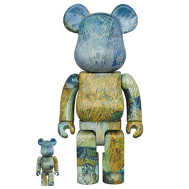 MEDICOM TOY / メディコムトイBE@RBRICK Vincent van Gogh"Country Road in Provence by Night"100% & 400% /ベアブリック フィンセント ヴァン ゴッホカントリーロード イン プロヴァンス バイ ナイト2021 ゴッホ展限定 国内正規品 新古品 【中古】