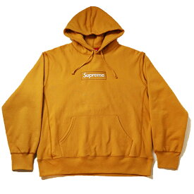 Supreme /シュプリームBox Logo Hooded Sweatshirt /ボックスロゴ フーデッド スウェットシャツ パーカー Light Mustard / ライト マスタード2021AW 国内正規品 新古品【中古】