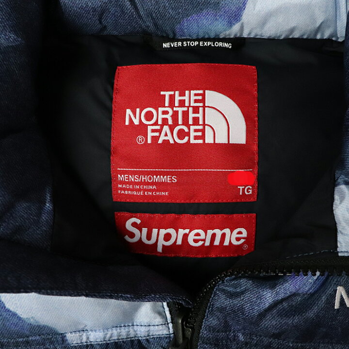 楽天市場】Supreme x The North Face Bleached Denim Print Mountain 