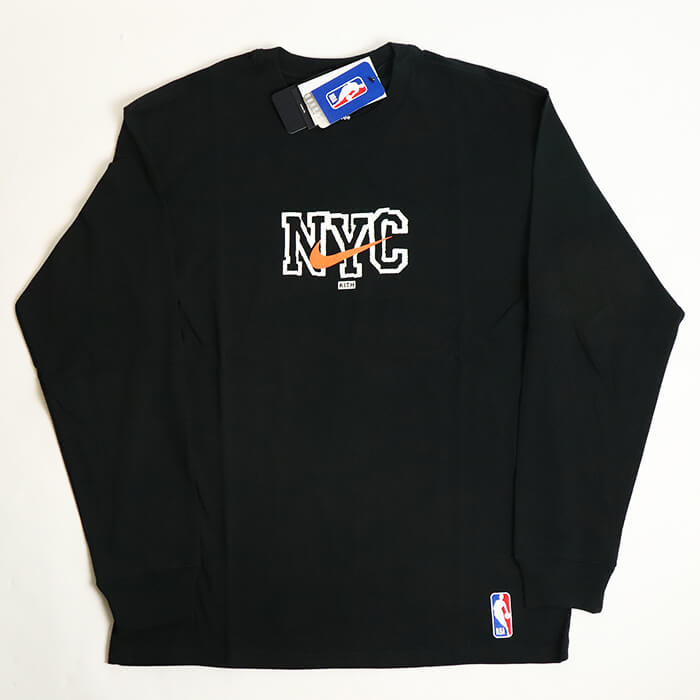 Kith × NIKE for New York Knicks /キス ナイキ フォー ニューヨーク ニックスL/S Tee / ロングスリーブ  Tシャツ 長袖 ロンTBlack / ブラック 黒2021AW 国内正規品 新古品【中古】 | PALM　NUT