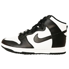 2021 Nike WMNS / ナイキ ウィメンズDunk High "Black and White" /ナイキ ダンク ハイ ブラック アンド ホワイトWhite/Black-University Red【DD1869-103】正規品 新古品【中古】