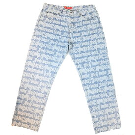 Supreme /シュプリームFat Tip Jacquard Regular Jean Indigo /ファット ティップ ジャガード レギュラー ジーンズ インディゴ2022SS 国内正規品新古品【中古】