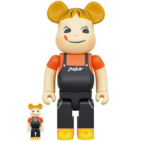 MEDICOM TOY BE@RBRICK /メディコムトイ ベアブリックペコちゃん コーヒーミルキー 100％ & 400％Peko chan Coffee Milky2022 国内正規品 新古品【中古】