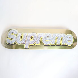 Supreme / シュプリーム Bling Box Logo Skateboard Deck Gold /ブリングボックスロゴ スケートボード デッキ ゴールド2022SS 国内正規品 新古品【中古】