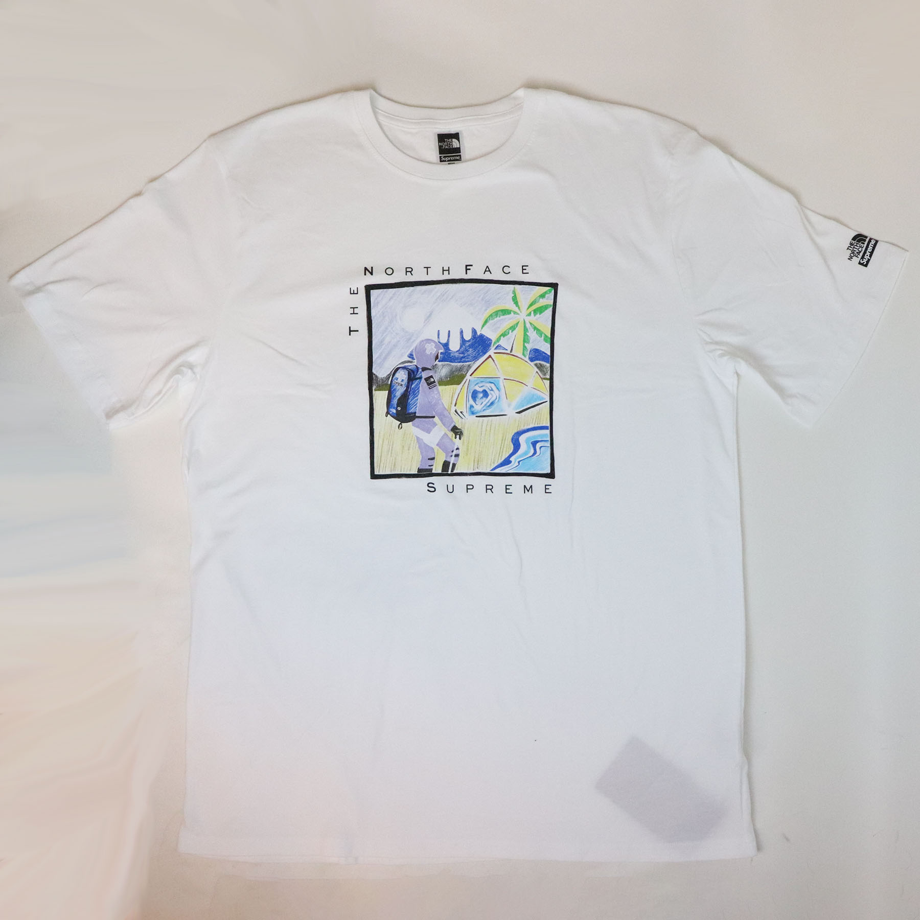 supreme North Face Tシャツ Tシャツ/カットソー(半袖/袖なし) トップス メンズ 割引発見