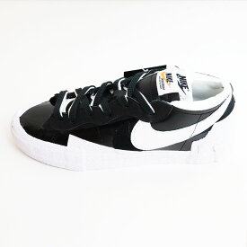 2022SS sacai × Nike / サカイ ナイキBlazer Low "Black Patent Leather" /ブレーザー ロー ブラック パテント レザーBlack/White / ブラック ホワイト 黒【DM6443-001】正規品 新古品【中古】
