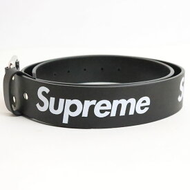 2022SS Supreme / シュプリームRepeat Leather Belt / リピート レザー ベルトBlack / ブラック 黒国内正規品 新古品【中古】