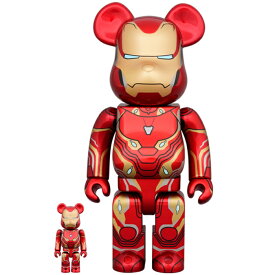 MEDICOM TOY / メディコムトイBE@RBRICK IRON MAN MARK 50100％ & 400％ベアブリック アイアンマン マーク 502022 国内正規品 新古品【中古】