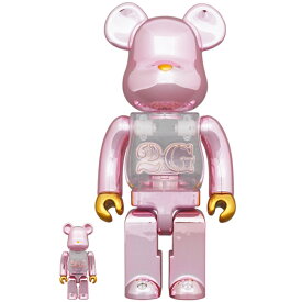 MEDICOM TOY / メディコムトイBE@RBRICK 2G PINK GOLD CHROME100％ & 400％ /ベアブリック ピンク ゴールド クローム2022 国内正規品 新古品【中古】