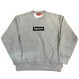 2022FW Supreme / シュプリームBox Logo Crewneck /ボックスロゴ クルーネック スウェットHeather Grey / ヘザーグレー2022AW 正規品 タグ付き 新古品【中古】