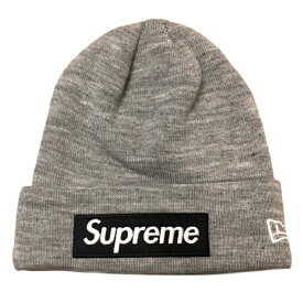 2022FW Supreme × New Era /シュプリーム ニューエラBox Logo Beanie / ボックスロゴ ビーニーHeather Grey / ヘザーグレー2022AW 正規品 新古品【中古】