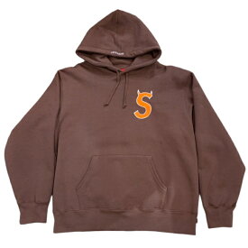 2022FW Supreme / シュプリームS Logo Hooded Sweatshirt /Sロゴ フーデッド スウェットシャツフーディー パーカーBrown / ブラウン2022AW 正規品 新古品【中古】