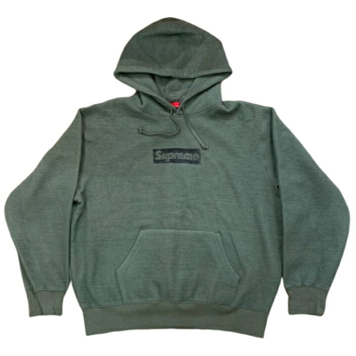 Supreme Inside Out Box Logo Hooded Sweatshirt Heather Grey - Size XXL