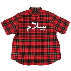 2023SS Supreme × UNDERCOVER /シュプリーム アンダーカバーS/S Flannel Shirt /ショートスリーブ フランネル シャツ 半袖Red Plaid / レッド チェック 赤国内正規品 新古品【中古】