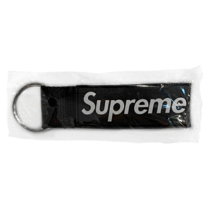 新品　Supreme Webbing Keychain  black