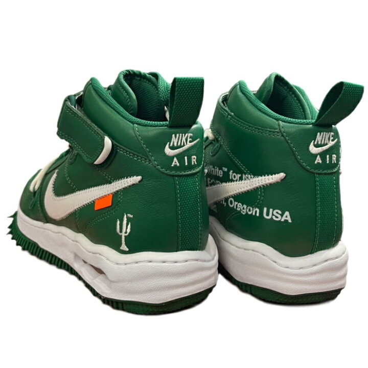 楽天市場】2023 × NIKE オフホワイト ナイキAir Force 1 Mid SP LTHR "Pine Green" 1 ミッド パイングリーン 緑【DR0500-300】正規品 新古品【中古】 : PALM NUT